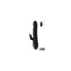 TWIST 2 Noir, Vibromasseur Rabbit "va-et-vient" USB en silicone médical, doté de 18 modes de stimulation 